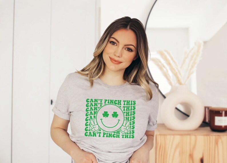 Can't Pinch This, dtf Transfers, Ready to Press, T-shirt Transfers, Heat Transfer, Direct to Film, St. Patrick's Day Tshirt Transfer, Smiley image 7