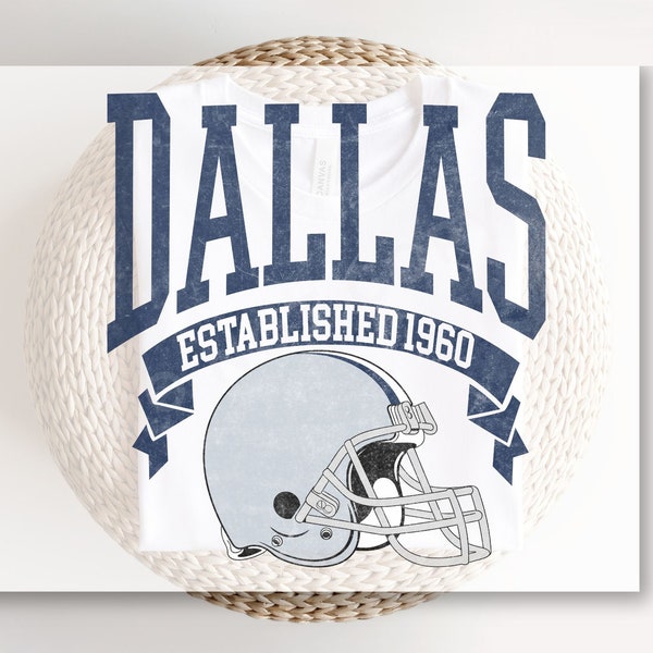 DTF Transfers, Ready to Press, T-shirt Transfers, Heat Transfer, Direct to Film, Sports, Full Color, Vintage, Dallas Football