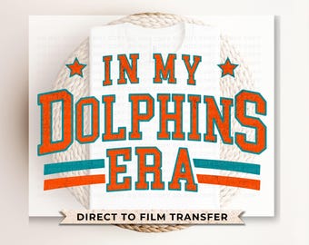 Football DTF Transfers, Ready to Press, T-shirt Transfers, Heat Transfer, Direct to Film, Full Color, Vintage, Florida, Miami Football