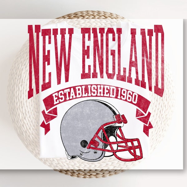 DTF Transfers, Ready to Press, T-shirt Transfers, Heat Transfer, Direct to Film, Sports, Full Color, Vintage, New England Football