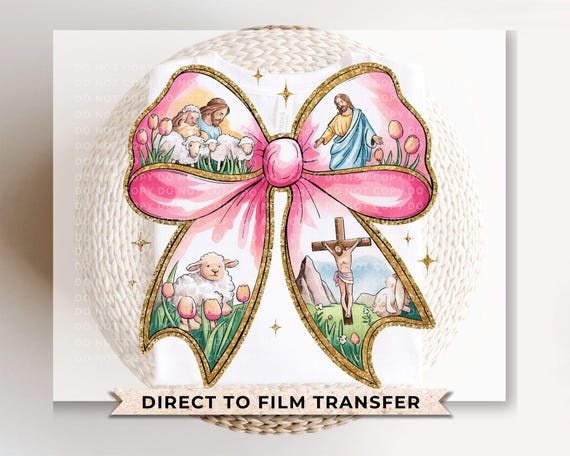 Coquette Easter Bow DTF Transfer | Tshirt Design