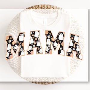 Halloween Mama DTF Transfer, Ready to Press, T-shirt Transfer, Heat Transfer, Direct to Film, Fall, Spooky Season, Hippie, Cute Gift for Mom