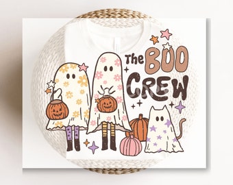 The Boo Crew DTF Transfer, Ready to Press, Trick or Treat Halloween Tshirt Transfer
