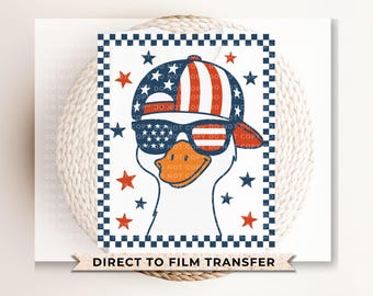 Boy Silly Goose 4th of July, DTF Transfer, Ready to Press