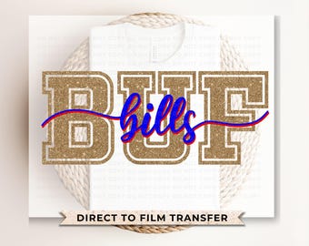 Faux Flitter New York Football DTF Transfer, Ready to Press