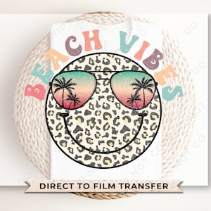 Summer Vibes DTF Transfers, Ready to Press, T-shirt Transfers, Heat Transfer, Direct to Film, Beach, Summer Time, Vacation, Salt, Leopard