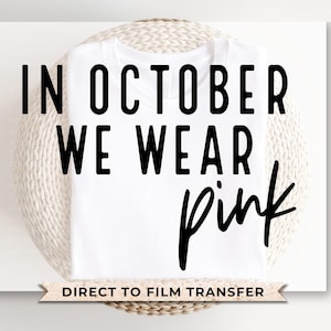 Breast Cancer DTF Transfers, Ready to Press, T-shirt Transfers, Heat Transfer, Direct to Film, Fight, Pink Ribbon, Cancer Awareness, Cure
