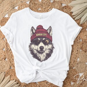 Kansas City Football DTF Transfer, Ready to Press, T-shirt Transfers, Heat Transfer, Direct to Film, Sports Fan Apparel, Wolf, Animal Mascot bild 5