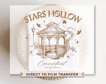 Stars Hollow Connecticut DTF Transfer, Ready to Press, Fall Tshirt Design