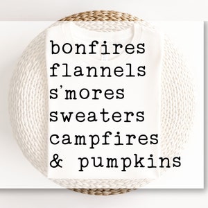 DTF Transfers, Ready to Press, Favorite Fall DTF Transfers, Bonfires, Flannels, S&#39;mores, Sweaters, Campfires, and Pumpkins