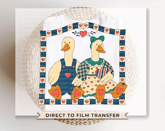 Thrifted Geese DTF Transfer | Ready to Press | Direct to Film | Silly Goose