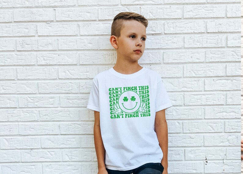 Can't Pinch This, dtf Transfers, Ready to Press, T-shirt Transfers, Heat Transfer, Direct to Film, St. Patrick's Day Tshirt Transfer, Smiley image 2