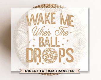 New Years Eve 2026 DTF Transfer, Ready to Press, T-shirt Transfers, Heat Transfer, Direct to Film, Holidays, Midnight, Disco Ball, Christmas