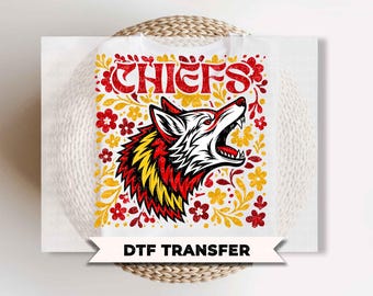 Football DTF Transfers, Ready to Press, Kansas City, Football Mascot, Game Day Shirt Design