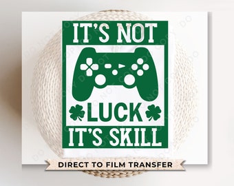 St. Patrick's Day Video Game DTF Transfer, Ready to Press