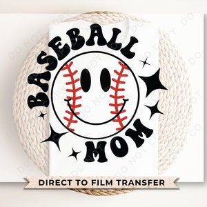 Baseball DTF Transfers, Ready to Press, T-shirt Transfers, Heat Transfer, Direct to Film, Sports, Softball, Groovy, Bleachers, Mom