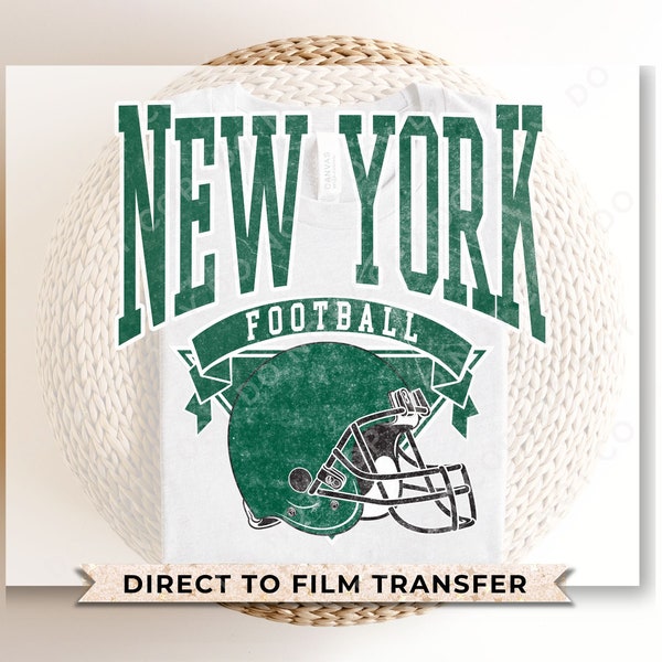 DTF Transfers, Ready to Press, T-shirt Transfers, Heat Transfer, Direct to Film, Sports, Full Color, Vintage, New York Football