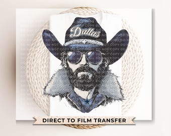 Dallas Football DTF Transfer, Ready to Press, T-shirt Transfer, Heat Transfer, Direct to Film, Sports Fan Apparel, Game Day, Football Mascot