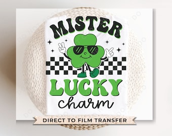 St. Patrick's Day DTF Transfer, Ready to Press, T-shirt Transfer, Heat Transfer, Direct to Film, Holiday, Lucky, Shamrock Mister Lucky Charm