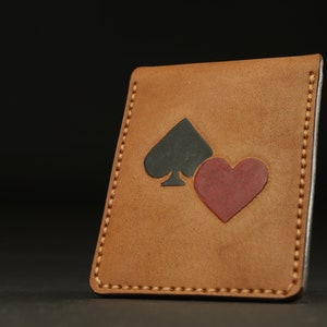 Étui en cuir pour cartes à jouer, Accessoires en cuir, Haute qualité, Cadeau personnalisé, Cadeau fait à la main.