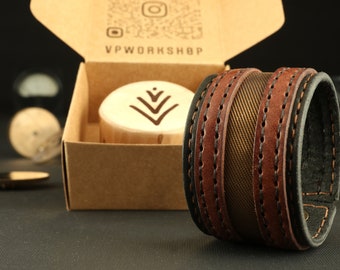 Pulsera Steampunk, Pulsera de cuero marrón, Puño de cuero, Regalo de cuero, Pulsera de alta calidad, Joyería de cuero, Accesorios de cuero