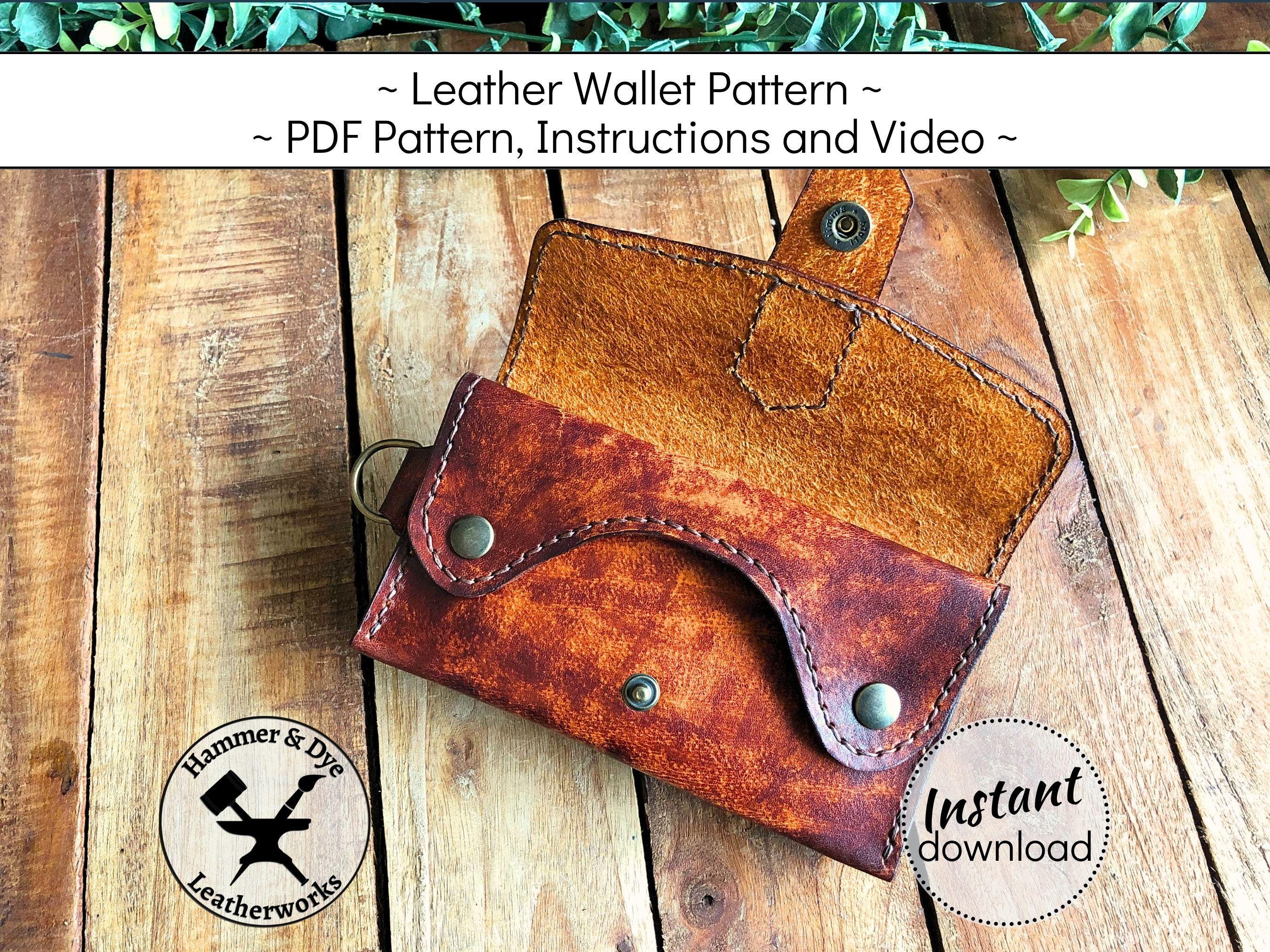 Dispatch Wallet PDF Pattern, Full Carry Leather Wallet With Coin Pocket ...