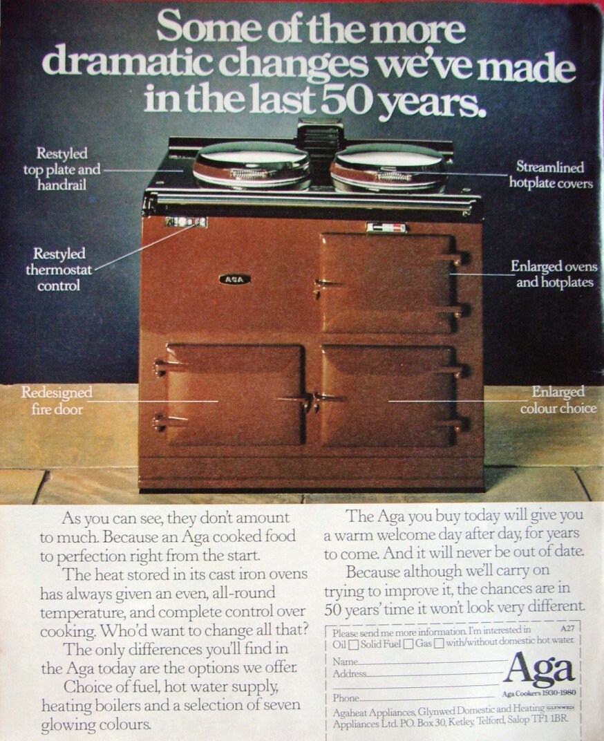AGA Cooker Cooking Range Ad 2 Original 1980/1 Advert PRINT 621GAY