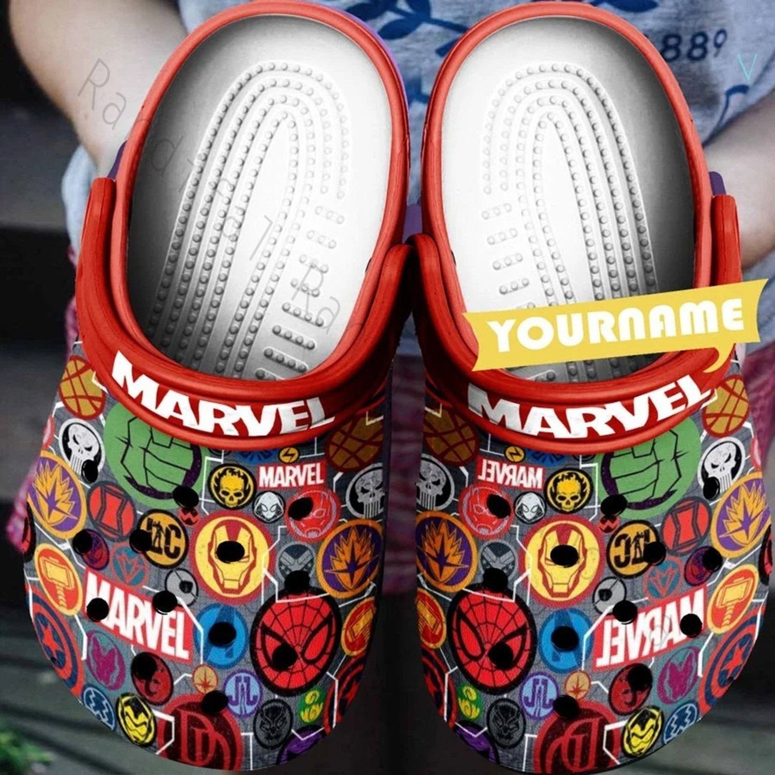 Marvel Crocs Crocband Clogs The Avengers Classic Clogs The | Etsy