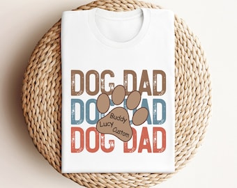 Custom Dog Dad Shirt, Personalized Dog Dad Shirt, Father's Day Gift For Men, Dog Dad T-Shirt For Men, Dog Dad Gift, Birthday Gift For Dad,