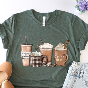 Cute Coffee Shirt, Retro Caffeine Teacher Shirt, Mom Coffee Shirt, Coffee Shirt, Womens Coffee Shirt, Coffee Tees