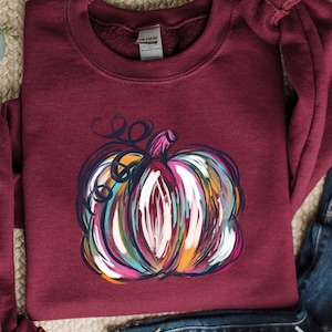 Fall Pumpkin Sweatshirt, Cute Fall Shirt, Thanksgiving women Sweater, Pumpkin Spice Shirt, Womens Fall Shirt, Autumn Gift Shirt