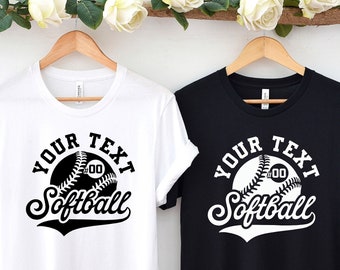 Custom Softball Shirts, Funny Softball Tees, Cute Softball Shirts, Funny Baseball Softball Shirt,  Softball Team gifts