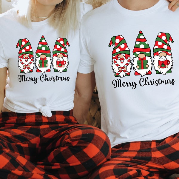 Christmas Buffalo Plaid Pajamas, Gnomies 2023 Pajamas, Christmas Eve Pajamas, Matching Family Pajamas, Family Christmas Pajamas
