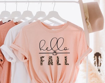 Hello Fall Shirt - Etsy