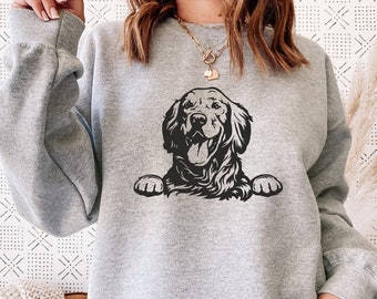 Dog Sweatshirt, Golden retriever sweatshirt, Comfort Colors Dog Hood, Comfort Hoodies, Dog Graphic Sweatshirt, Dog Lovers hoodie