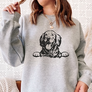 Dog Sweatshirt, Golden retriever sweatshirt, Comfort Colors Dog Hood, Comfort Hoodies, Dog Graphic Sweatshirt, Dog Lovers hoodie
