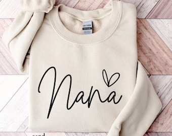Nana Sweatshirt, Grandma Sweatshirt, Mother&#39;s Day Gift, Gift For Mother, Mama Hoodie, New Grandma Sweatshirt, New Mom Shirt, Grammy Shirt
