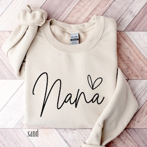 Nana Sweatshirt, Grandma Sweatshirt, Mother&#39;s Day Gift, Gift For Mother, Mama Hoodie, New Grandma Sweatshirt, New Mom Shirt, Grammy Shirt