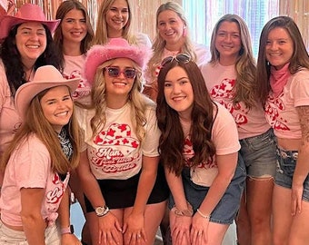 Cowgirl Bachelorette Shirts, Lets go girls Shirts, Bride Tribe Shirts, Bridal Party Shirts, Disco Bachelorette, Retro Bride Shirt