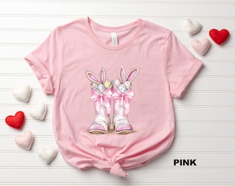 Howdy Easter Shirt, Western Easter Bunny Shirt, Easter Cowboy Boots Shirt, Happy Easter Day Gift, Spring Outfit, Cute Easter Womens Shirt