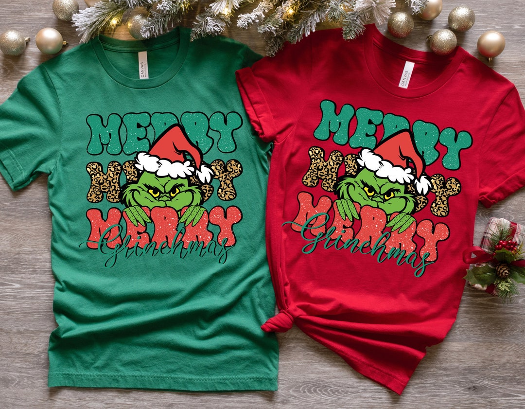 Merry Christmas Grinch Shirt Christmas Grinch Tshirt - Etsy
