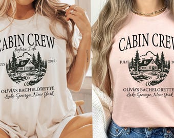 Custom Cabin Crew Bachelorette Party Shirt, Camping Bach Shirts, Girls Weekend Shirts, Custom Family Trip Shirt, Girls Trip Shirt, Bach Trip
