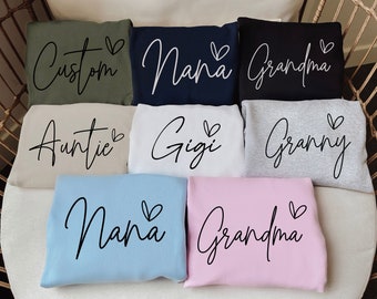 Sweat-shirt personnalisé, Sweat-shirt personnalisé pour la fête des mères, T-shirt cadeau personnalisé, T-shirt maman, T-shirt assorti pour toute la famille