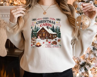 Cozy Christmas Cabin Sweatshirts, Family Christmas Shirt, Christmas Crew Holiday Crewneck, Christmas Vacation Shirt, Funny Christmas Gift