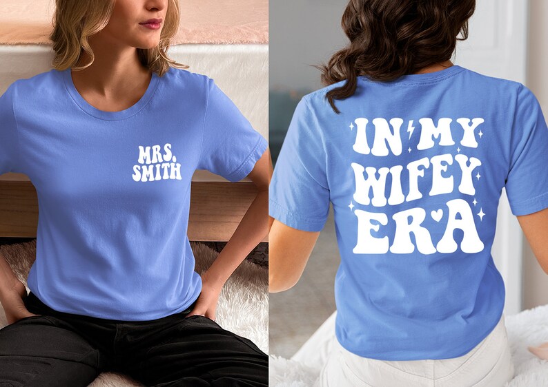 Personalized in My Wifey Era Shirt, Custom Wifey Shirt, Engagement ...