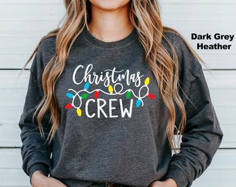 Christmas Crew Sweatshirt, Christmas Lights Sweatshirt, Family Christmas Sweatshirt, Merry Christmas Crewneck, Ugly Christmas Shirt