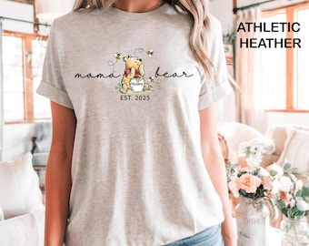 Funny Mama Bear Shirt, Mothers Day Gift, Mama Pooh Shirt, New Mama Gift, Baby Announcement Shirt, Trendy Mom Shirt, Winnie-The-Pooh Mama Tee