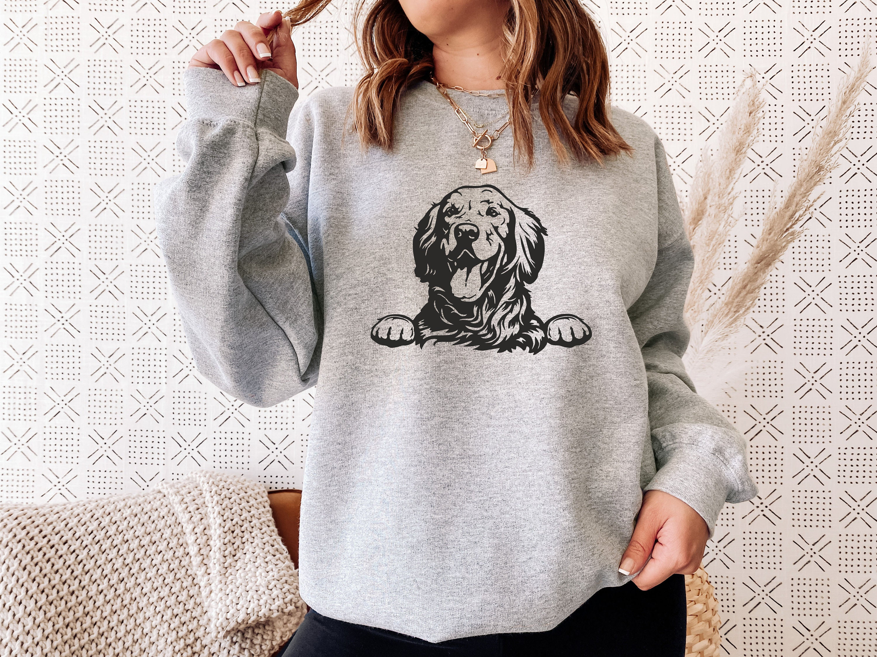 Dog Sweatshirt Golden Retriever Sweatshirt Comfort Colors Etsy