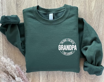 Grandpa Sweatshirt, The Man The Myth The Legend Grandpa Shirt, Fathers Day Gift, Favorite Grandpa Shirt, Cool Grandpa Shirt, Grandpa Gifts