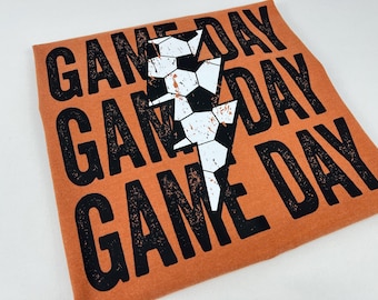 Soccer Game Day Shirt, Game Day Mom Soccer Shirt, Child Name & Number Soccer Game Season Shirt, Game Day Sports Shirt, Game Day Vibes Shirt